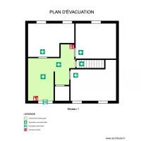 plan d'evacuation niveau 1