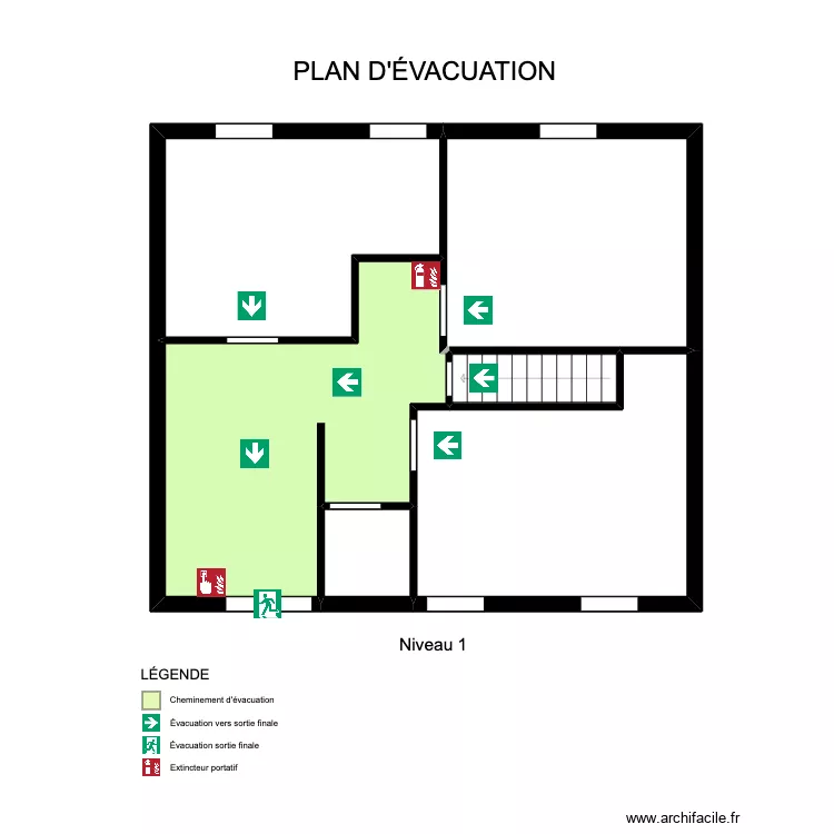 plan d'evacuation niveau 1. Plan de plan d'evacuation niveau 1. Plan de