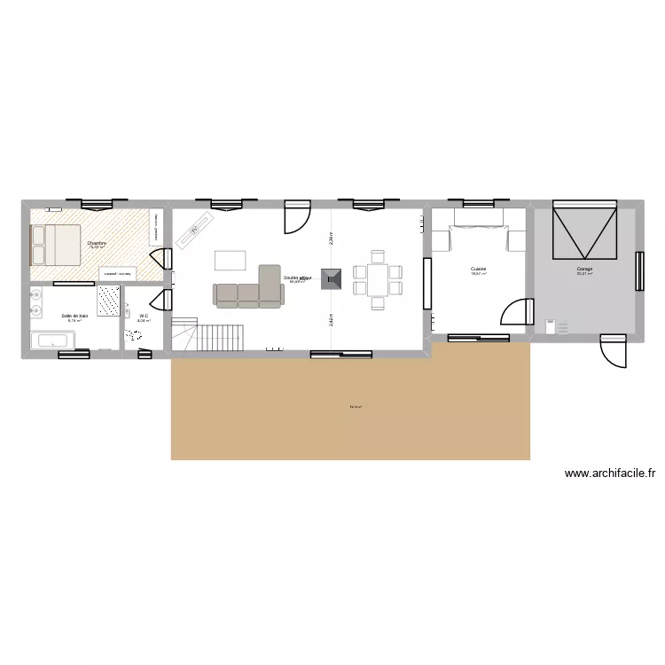 maison2. Plan de 6 et 123 m² maison2. Plan de 6 et 123 m²
