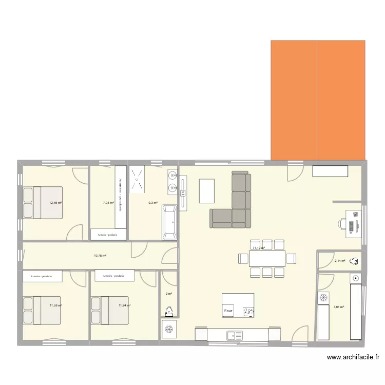 LABOMBARDA. Plan de 10 Pièces et 146 m² LABOMBARDA. Plan de 10 Pièces et 146 m²