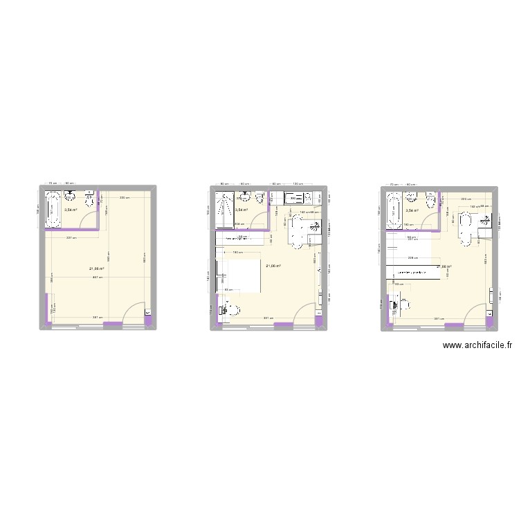 studio carmel. Plan de 0 pièce et 0 m2