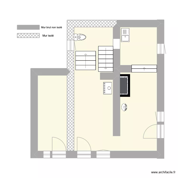 Rez-de-chauss&eacute;e. Plan de 