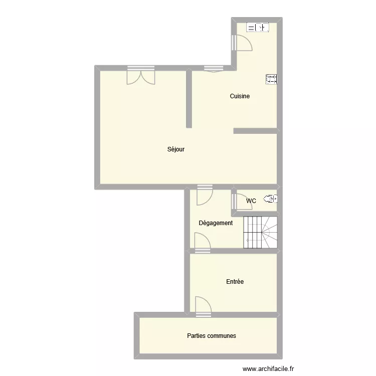 smith rdc. Plan de 5  et 94 m²