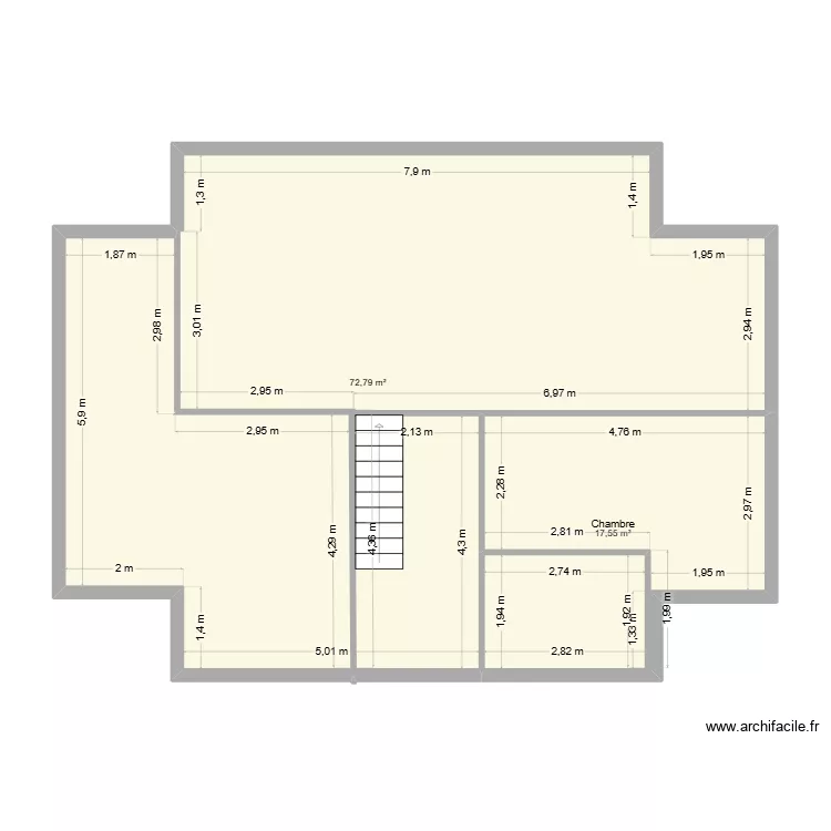 david jean. Plan de 2  et 90 m²