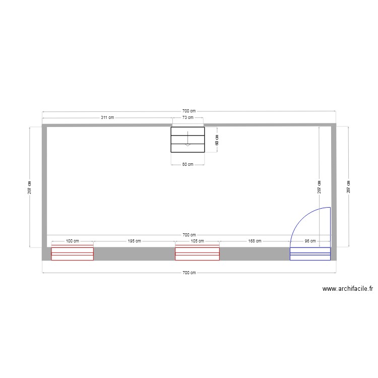 appentis. Plan de 0 pièce et 0 m2