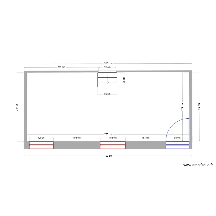 appentis. Plan de appentis. Plan de