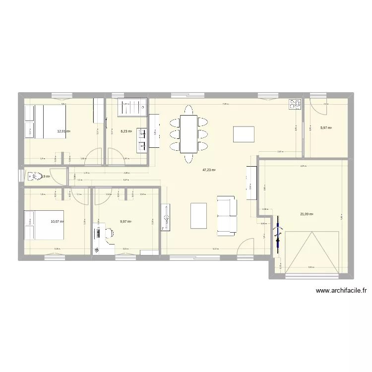 maison. Plan de maison. Plan de