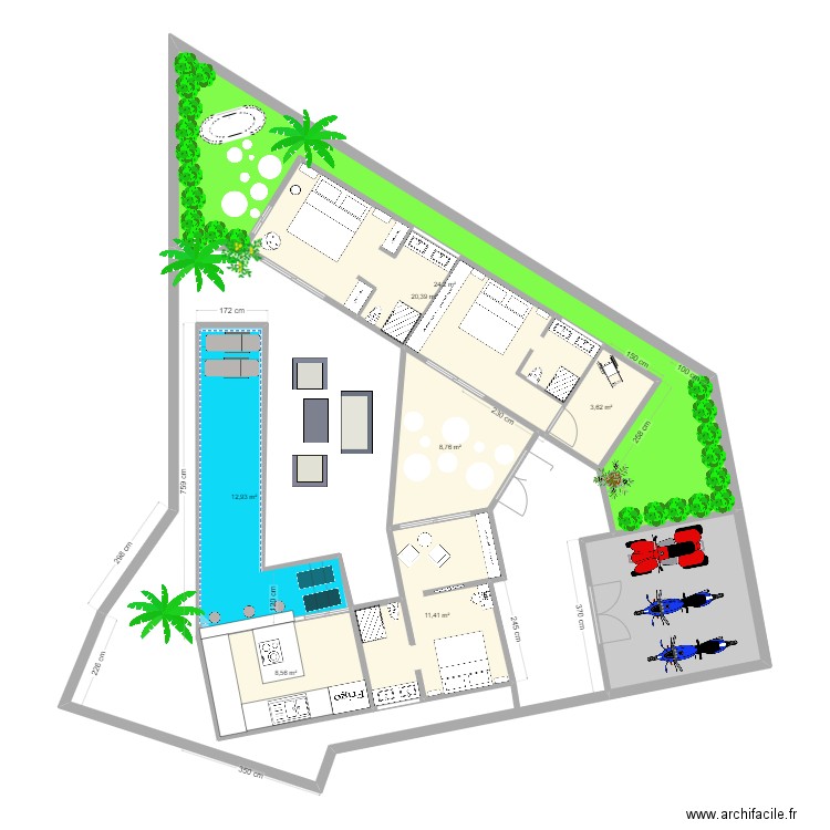 Maison Bali . Plan de 0 pièce et 0 m2