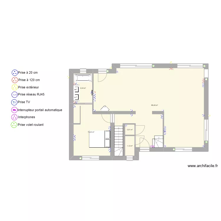Antoine BISIAU  rdc elec. Plan de 