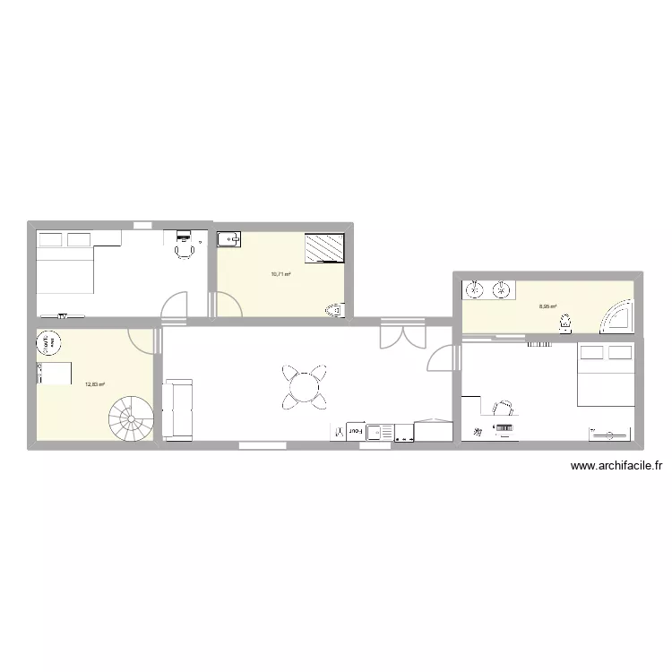 maison de le S. Plan de 