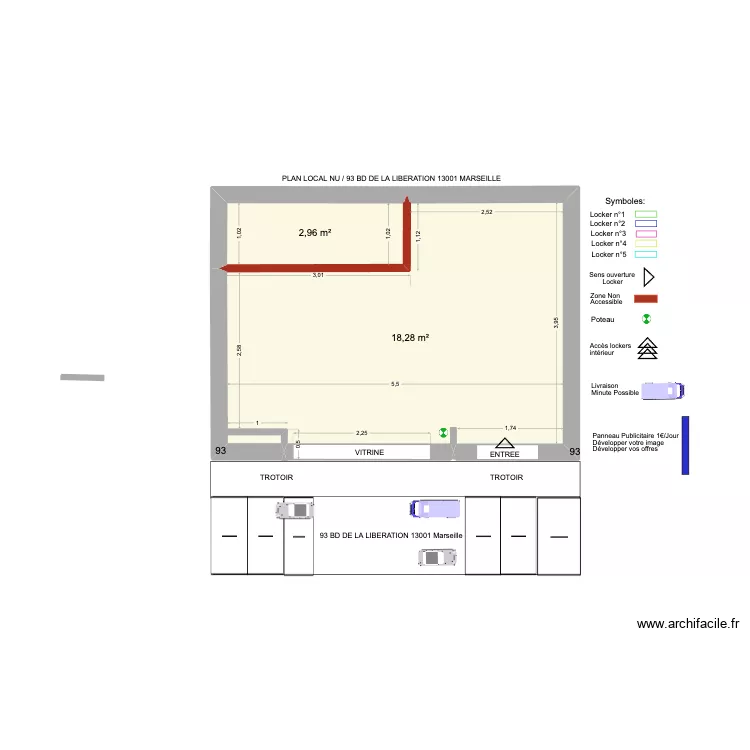 LOCAL DIMENSION 93 LIBERATION AMÉNAGEMENT1. Plan de LOCAL DIMENSION 93 LIBERATION AMÉNAGEMENT1. Plan de