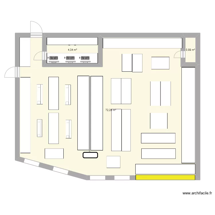 Plan boutique JD Sport aecade. Plan de 