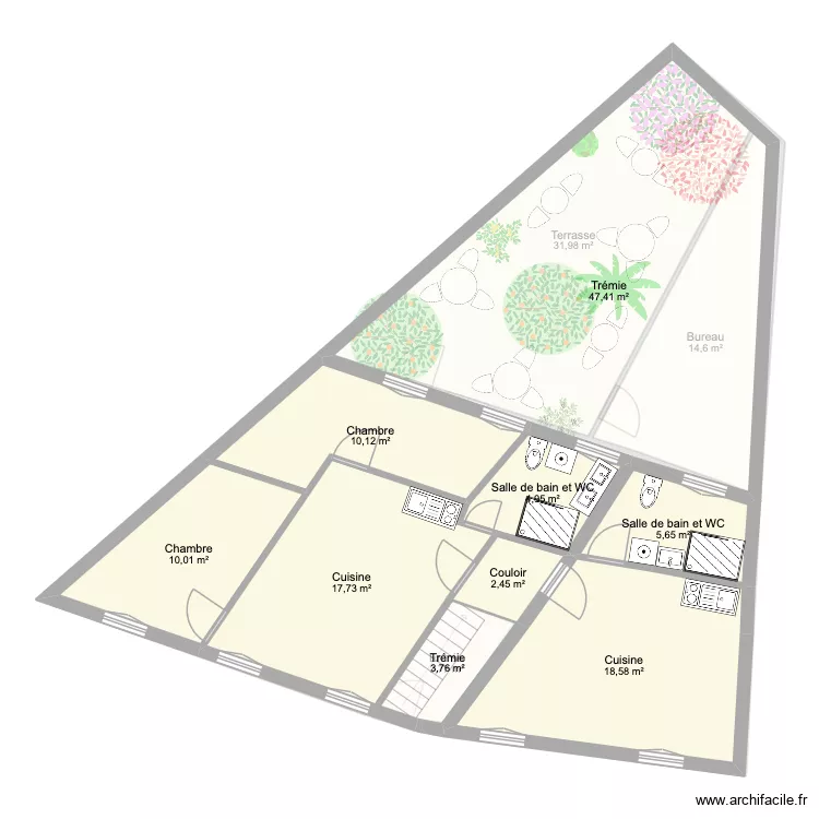 boutique Corine. Plan de 14 et 244 m² boutique Corine. Plan de 14 et 244 m²