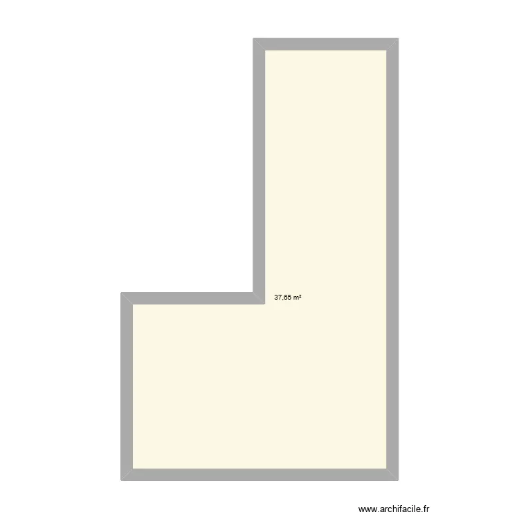 Maison quentin. Plan de 1  et 38 m²