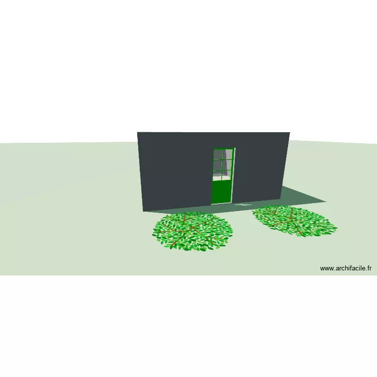 cabane secete. Plan de 1  et 23 m²
