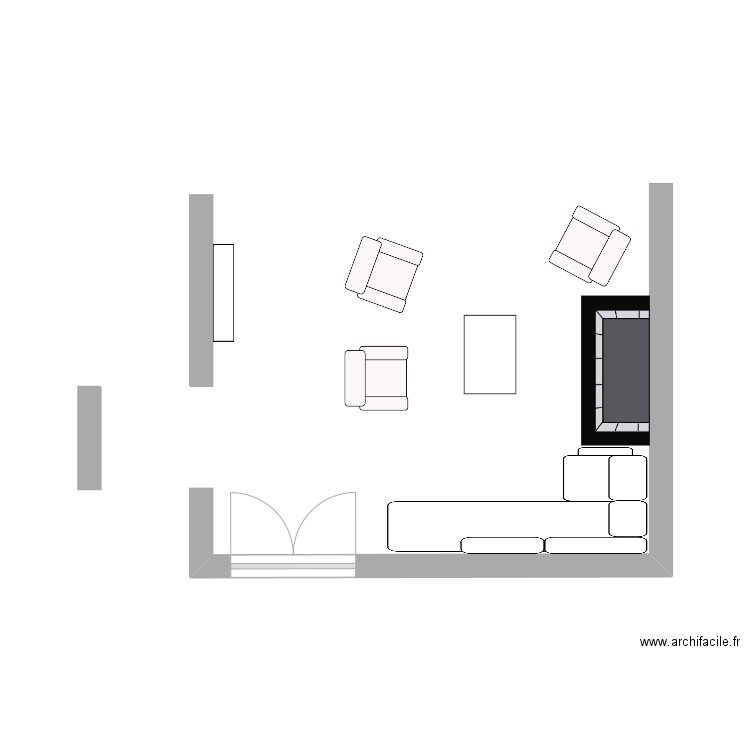demi-salon. Plan de 0 pièce et 0 m2
