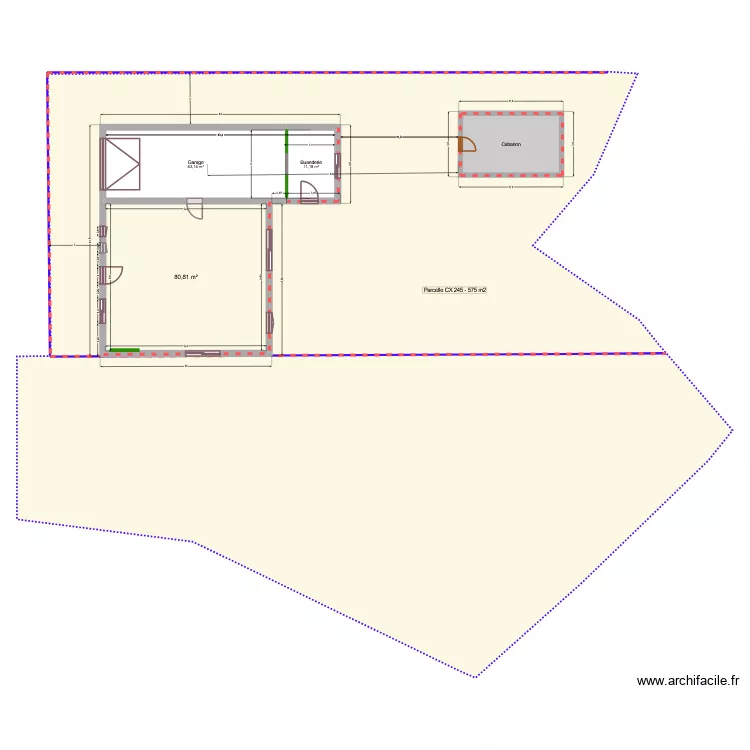 Grand Qu&eacute;zeau v. Laurent. Plan de 