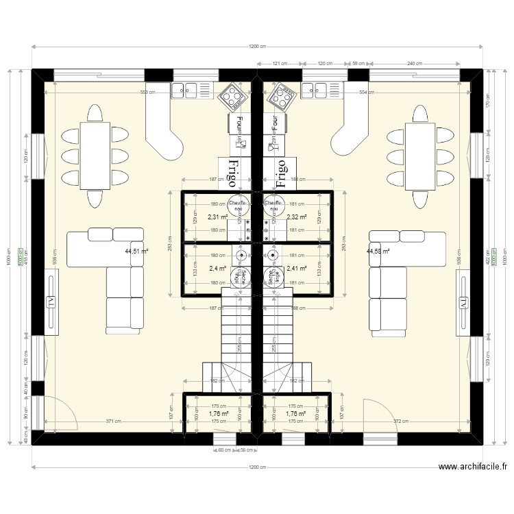 plan de masse rdc quissac .. Plan de 8 pièces et 102 m2