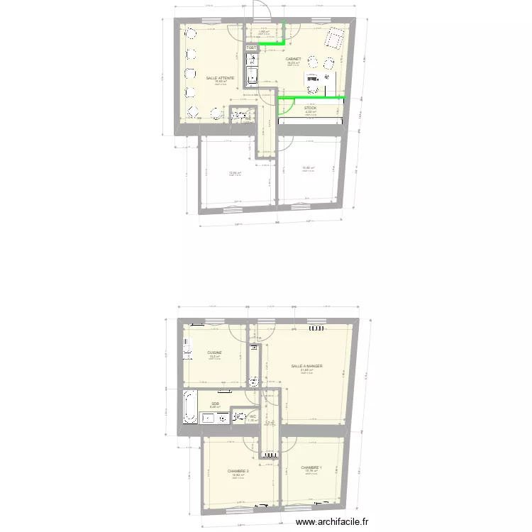 sci des idels. Plan de 16 pièces et 133 m² sci des idels. Plan de 16 pièces et 133 m²
