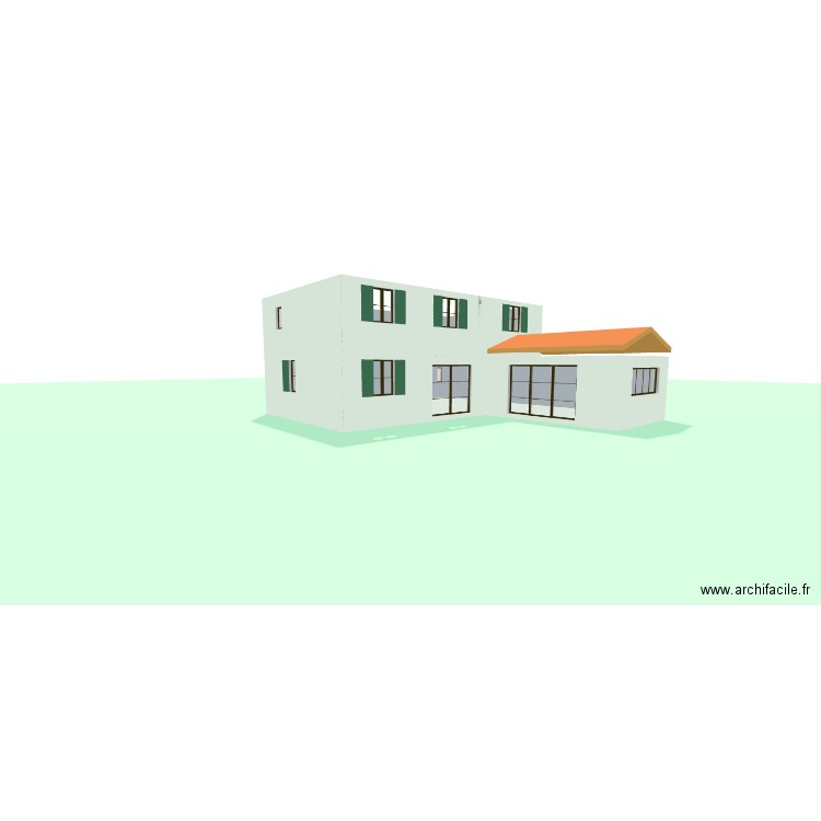 maison1. Plan de 2 pièces et 177 m2