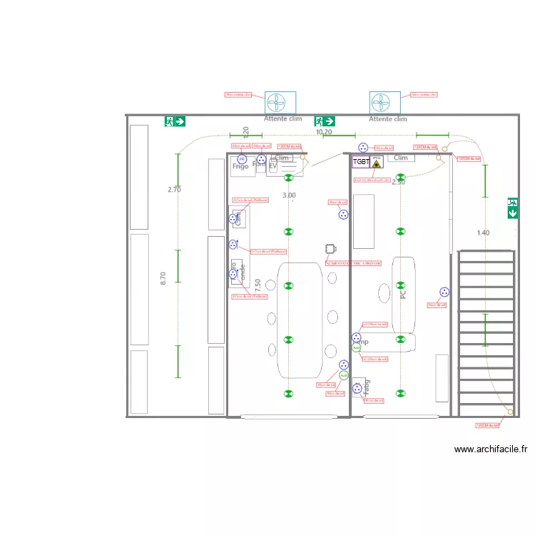 PLAN ETAGE EKOPLAST. Plan de PLAN ETAGE EKOPLAST. Plan de