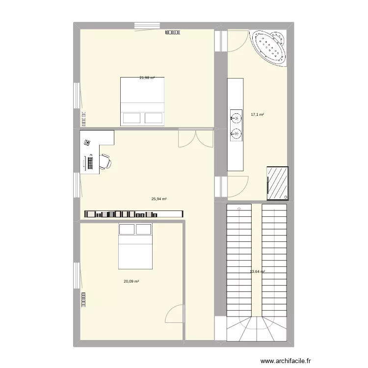 ETAGEsans contrainte gout sonny. Plan de 