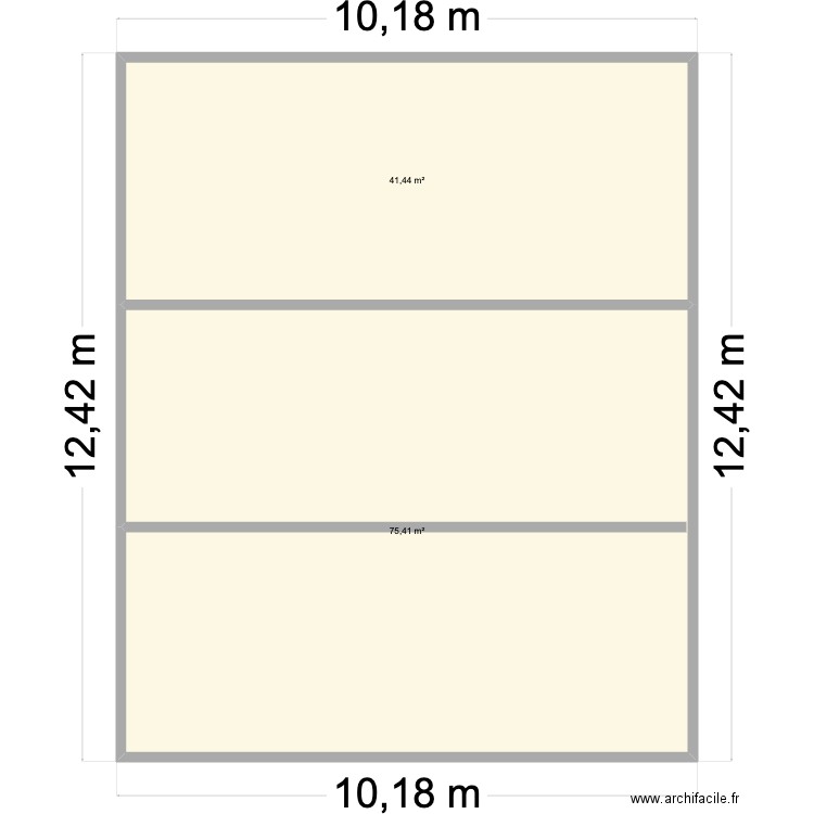 plans de découpe. Plan de 2 pièces et 117 m2