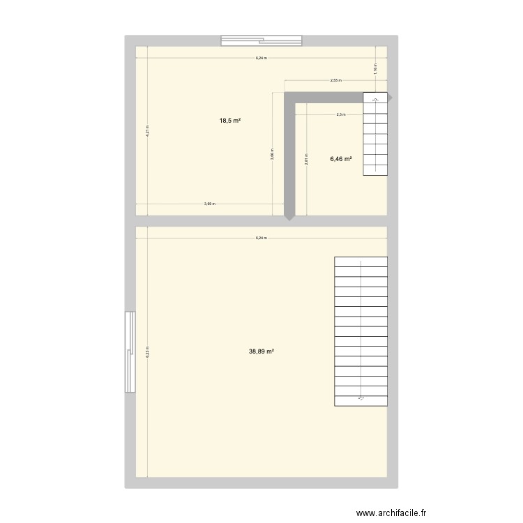 TENGCO HOUSE 3F. Plan de 3 pièces et 64 m2