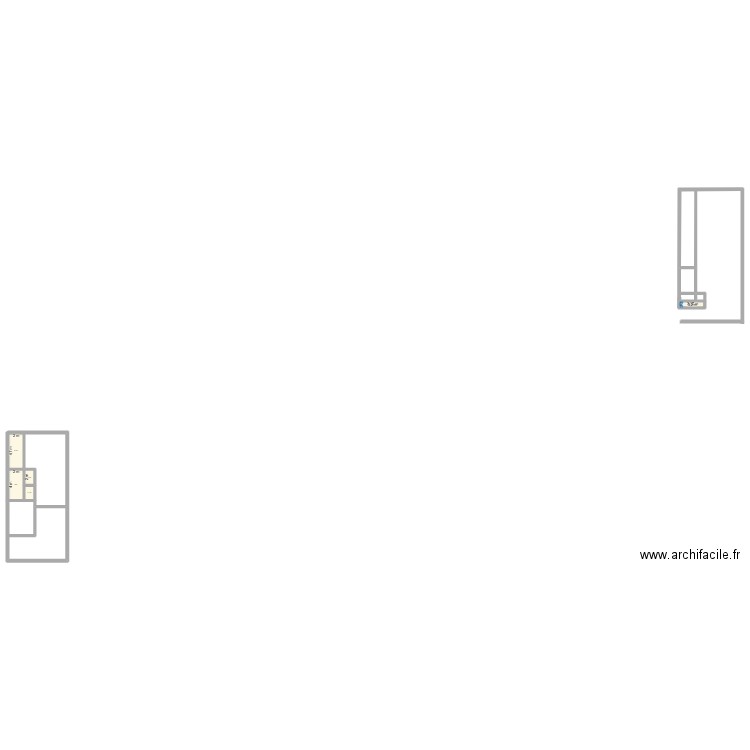 jes. Plan de 5 pièces et 25 m2