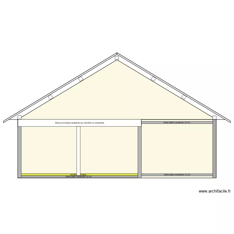 plan de coupe facade sud. Plan de 