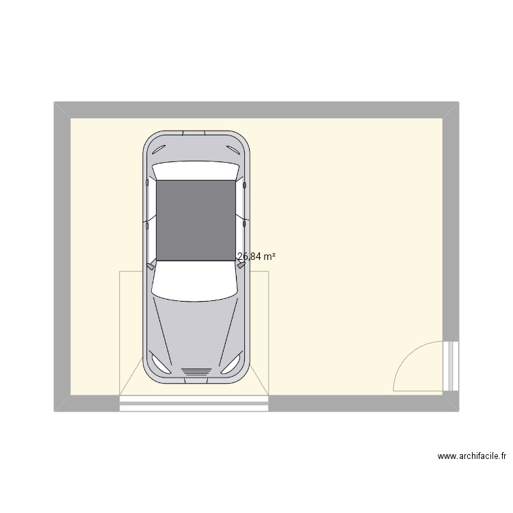 GARAGE ST MARTIN. Plan de 1 pièce et 27 m2