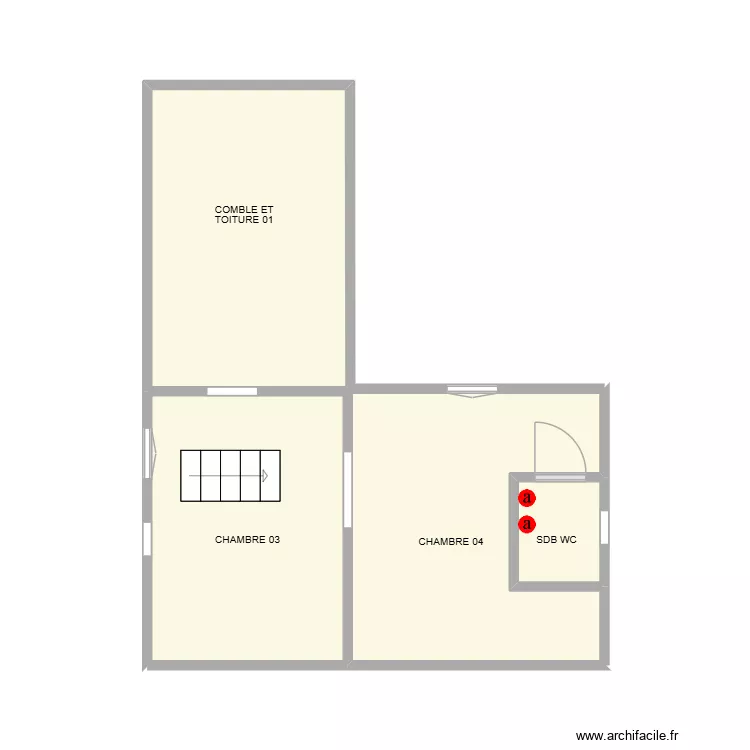 LANGLADE ETAGE SUCCESSION. Plan de 3  et 24 m²