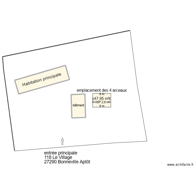 PLAN BONNEVILLE DP. Plan de 3 pièces et 254 m2