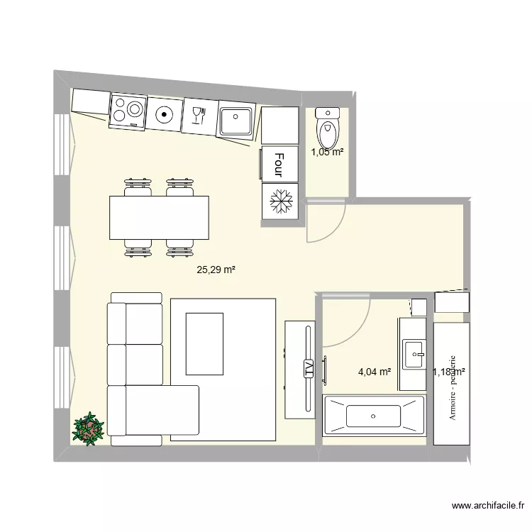 EMILIE RENOVE. Plan de 4 et 32 m² EMILIE RENOVE. Plan de 4 et 32 m²