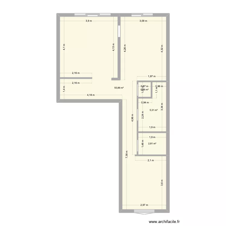 AP 20 Le chambon ACTUEL. Plan de 4 et 60 m² AP 20 Le chambon ACTUEL. Plan de 4 et 60 m²