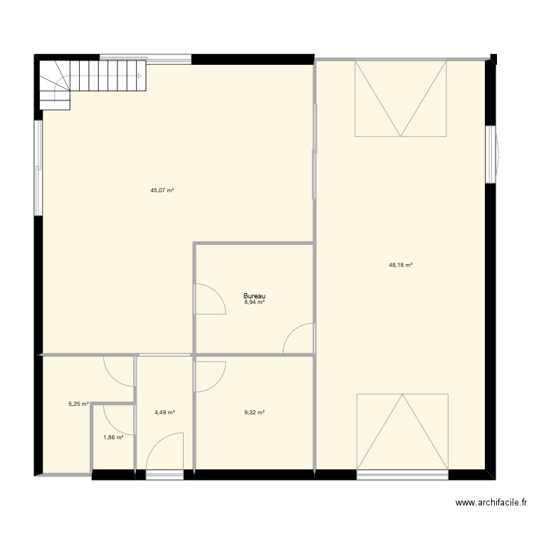 MAISON DE CRABOUILLE. Plan de 7 pièces et 123 m2