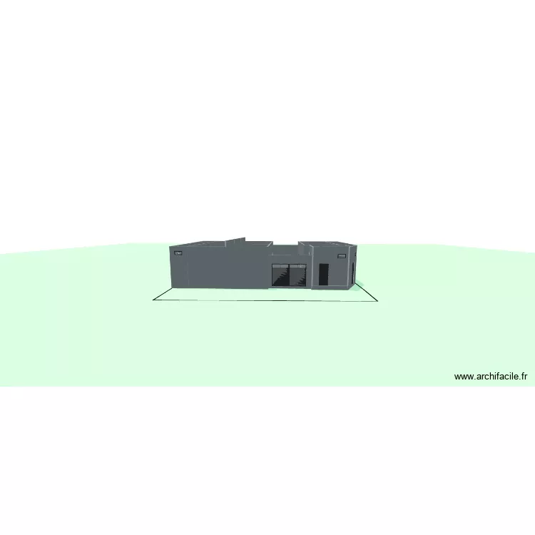 Hounmass&egrave;. Plan de 22  et 180 m²