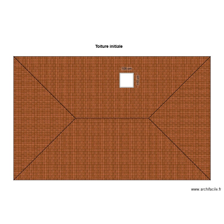 Toiture initiale 1. Plan de 0 pièce et 0 m2