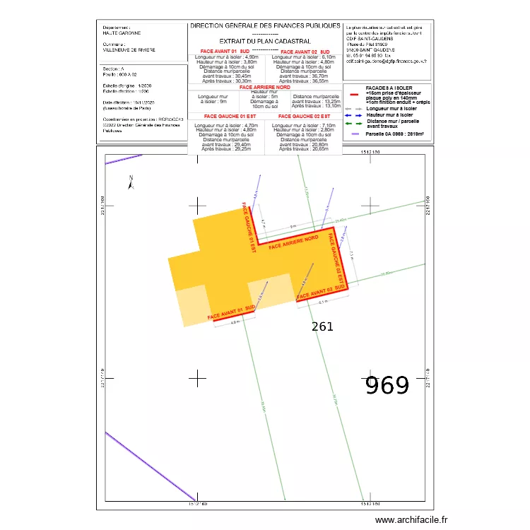 DP02 DE CADARAN 140mm. Plan de DP02 DE CADARAN 140mm. Plan de