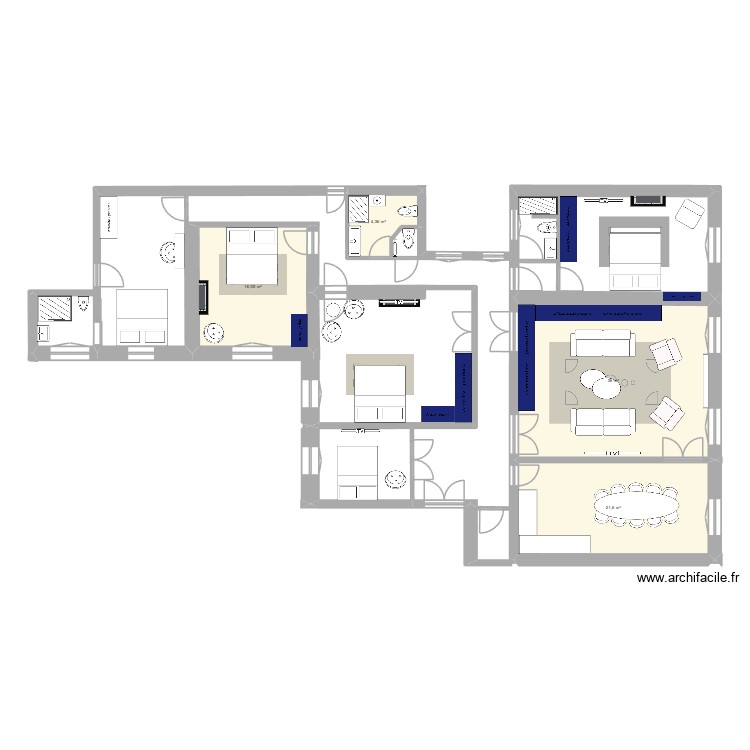 Marignan. Plan de 0 pièce et 0 m2