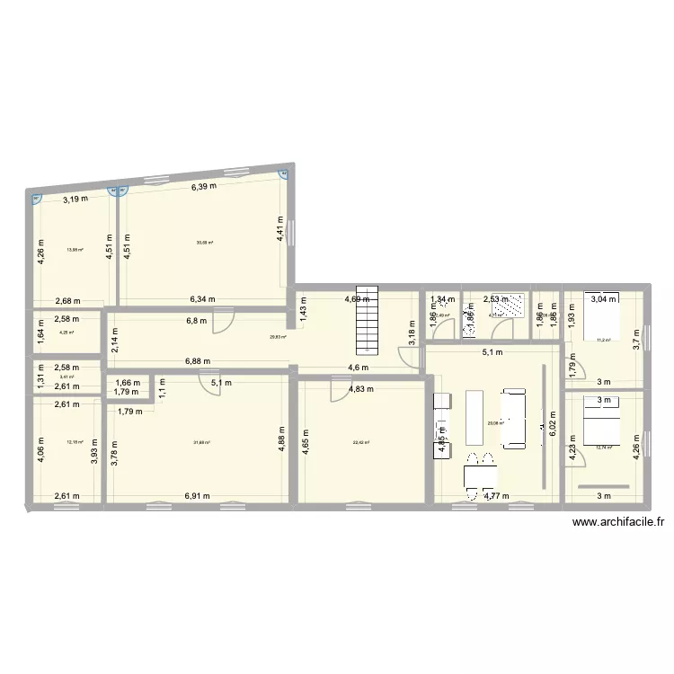 COLLECTIF TEYRAN ETAGE. Plan de 14 et 211 m² COLLECTIF TEYRAN ETAGE. Plan de 14 et 211 m²