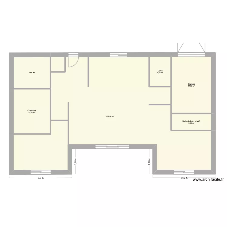 MAISON. Plan de 6 Pièces et 152 m² MAISON. Plan de 6 Pièces et 152 m²