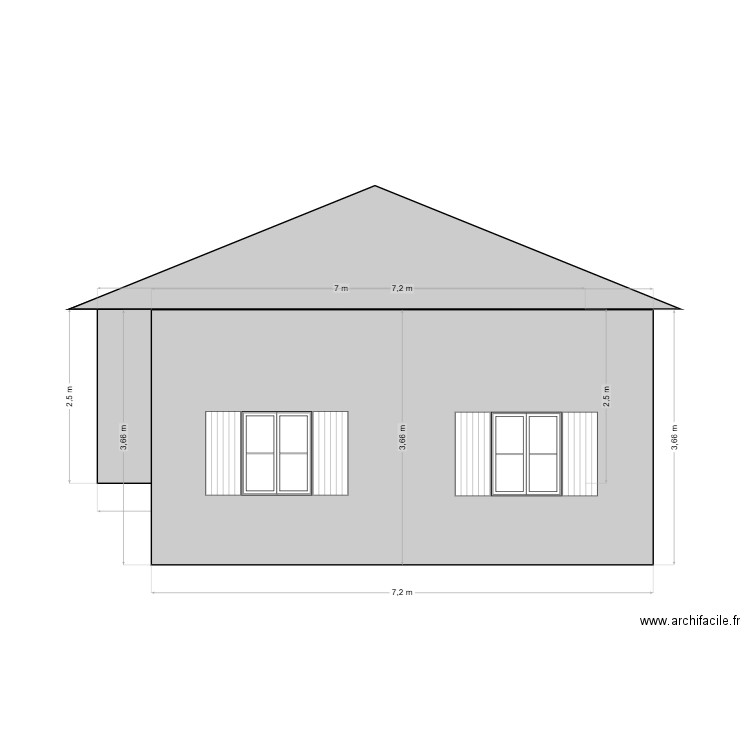 GARAGE PIGNON OUEST. Plan de 0 pièce et 0 m2