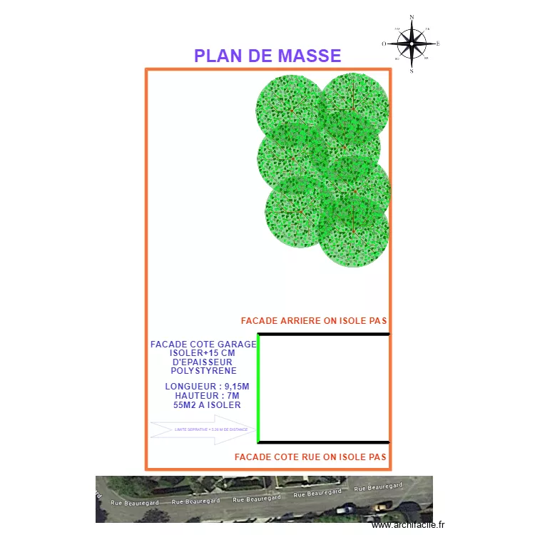 LAINE. Plan de 