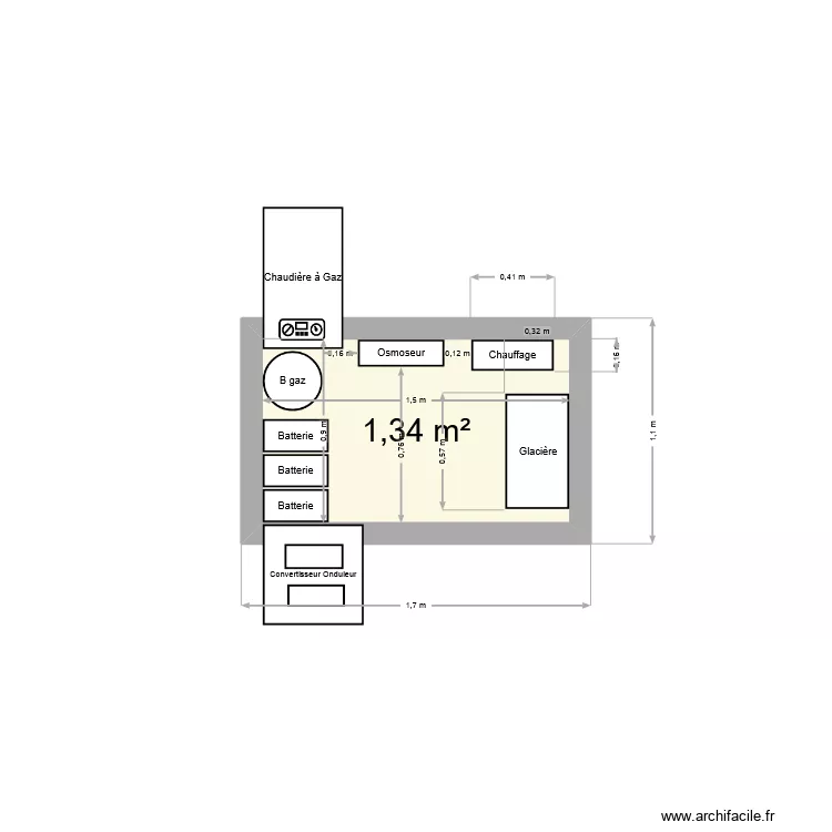 Station Osolaire 32. Plan de 