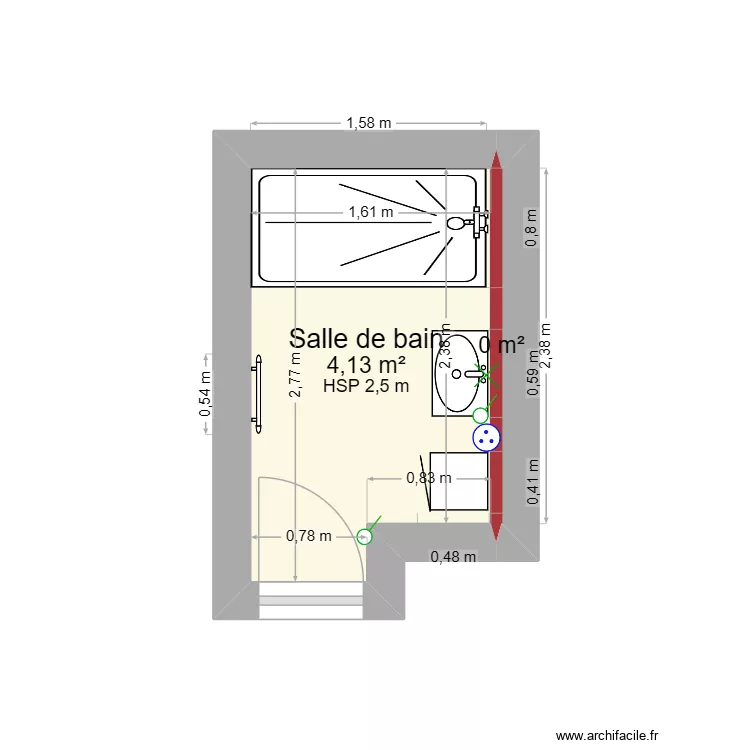 ROTY. Plan de 2  et 4 m²