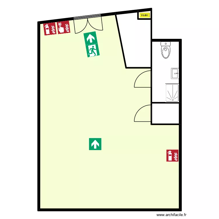 Point Peinture. Plan de 