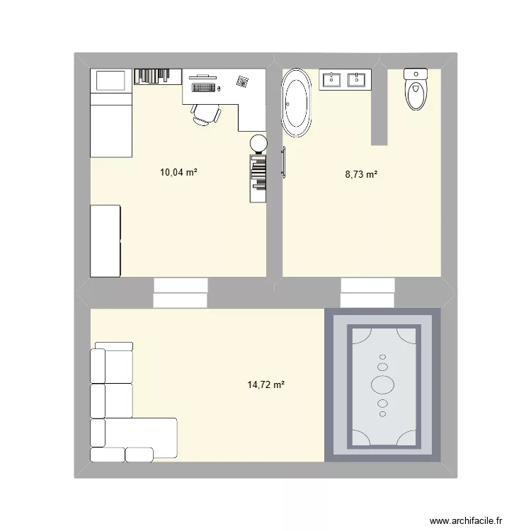 Ma maison. Plan de 3 et 33 m² Ma maison. Plan de 3 et 33 m²
