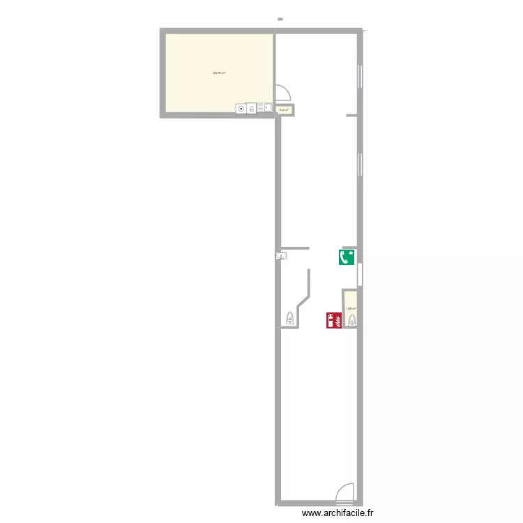 travail. Plan de 3 et 24 m² travail. Plan de 3 et 24 m²