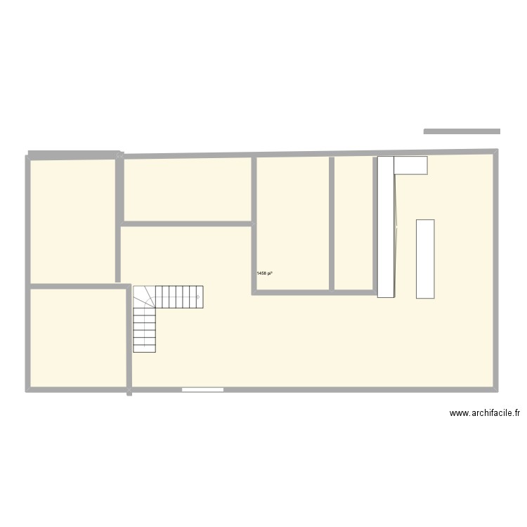 Calin. Plan de 1 pièce et 136 m2